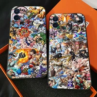 one piece anime phone case for funda iphone 13 11 pro max 12 mini x xr xs max 6 6s 7 8 plus coque carcasa celular