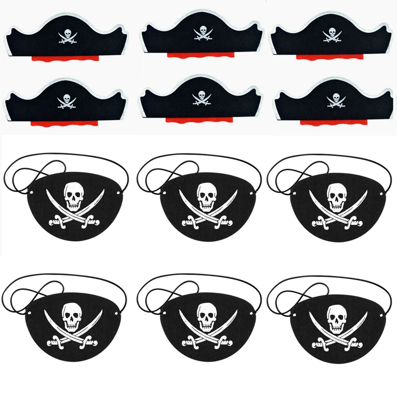 12 шт. украшения для Хэллоуина реквизит пиратвечерние костюма Детская/взрослая