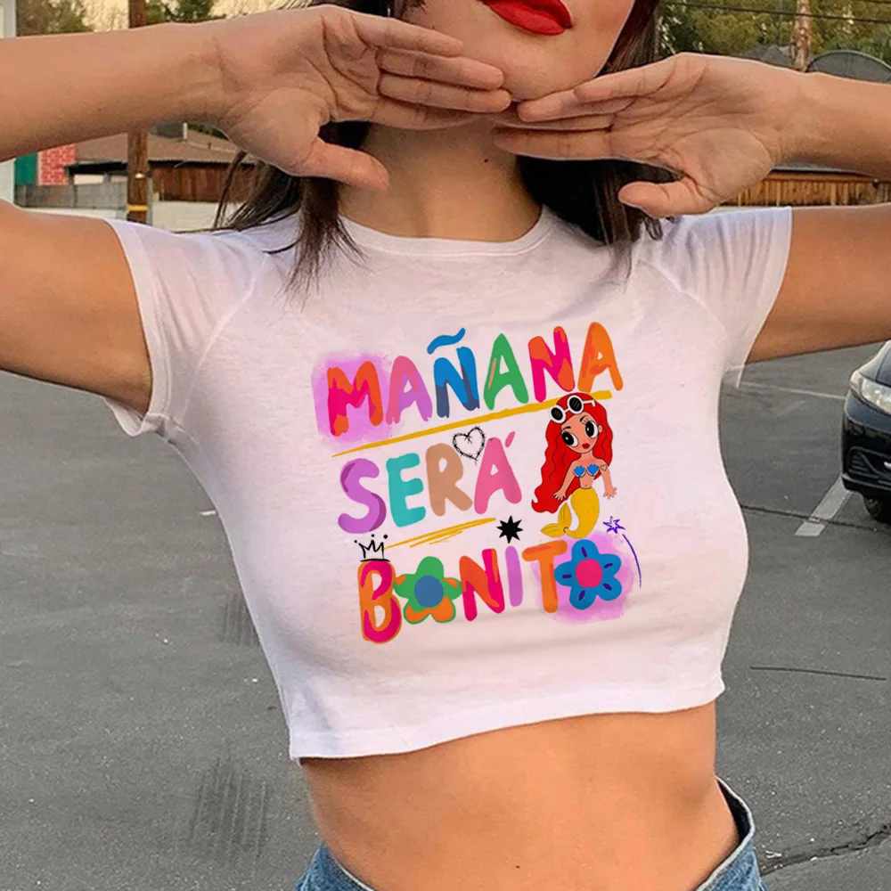 Женская футболка с принтом манги Y2K