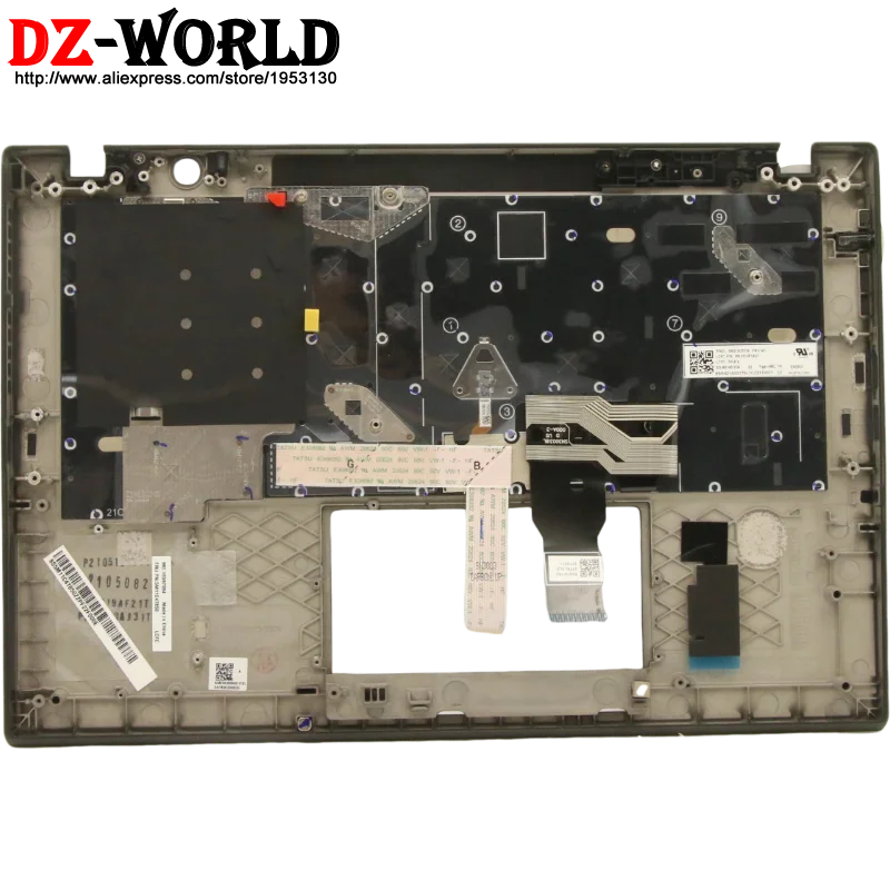 Тайская клавиатура с корпусом и верхним для ноутбука Lenovo Thinkpad T14s Gen2 5M11C47849 5M11C47851