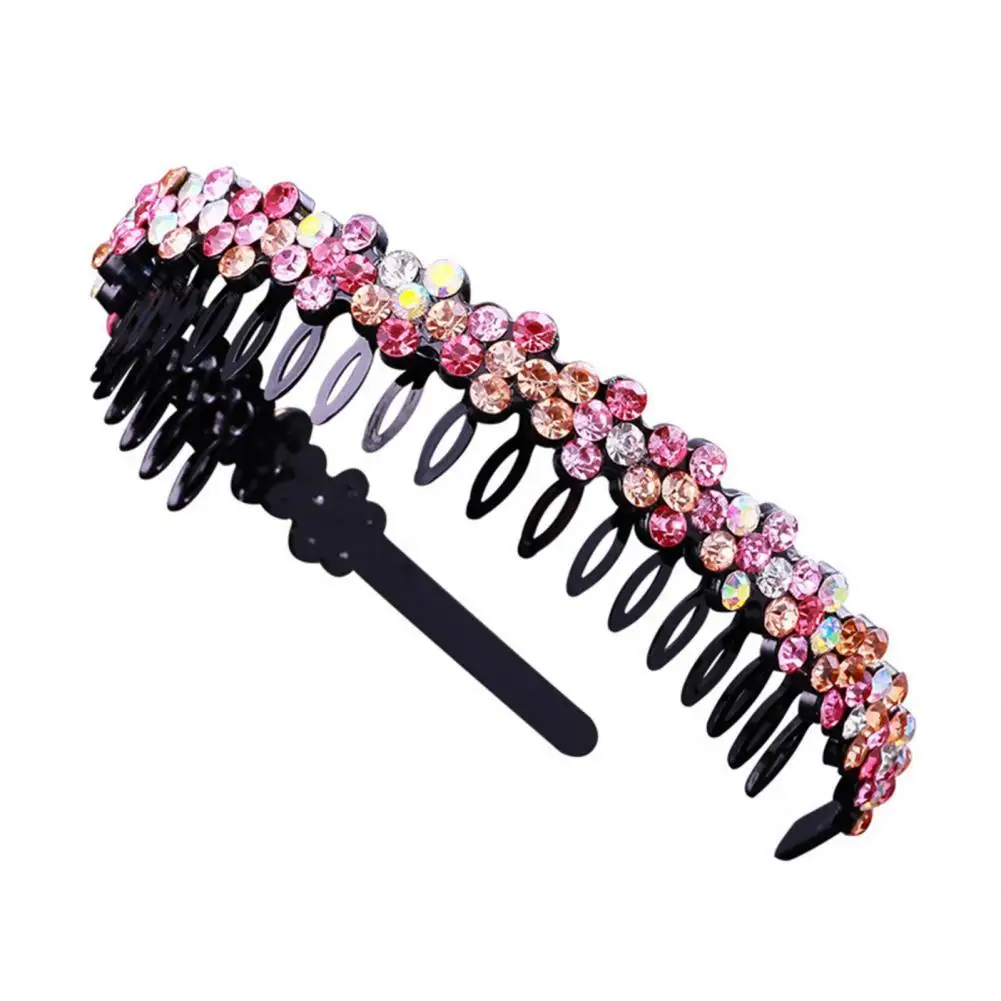 

Lightweight Practical Shiny Small Flower Decor Hair Hoop Face Headpieces