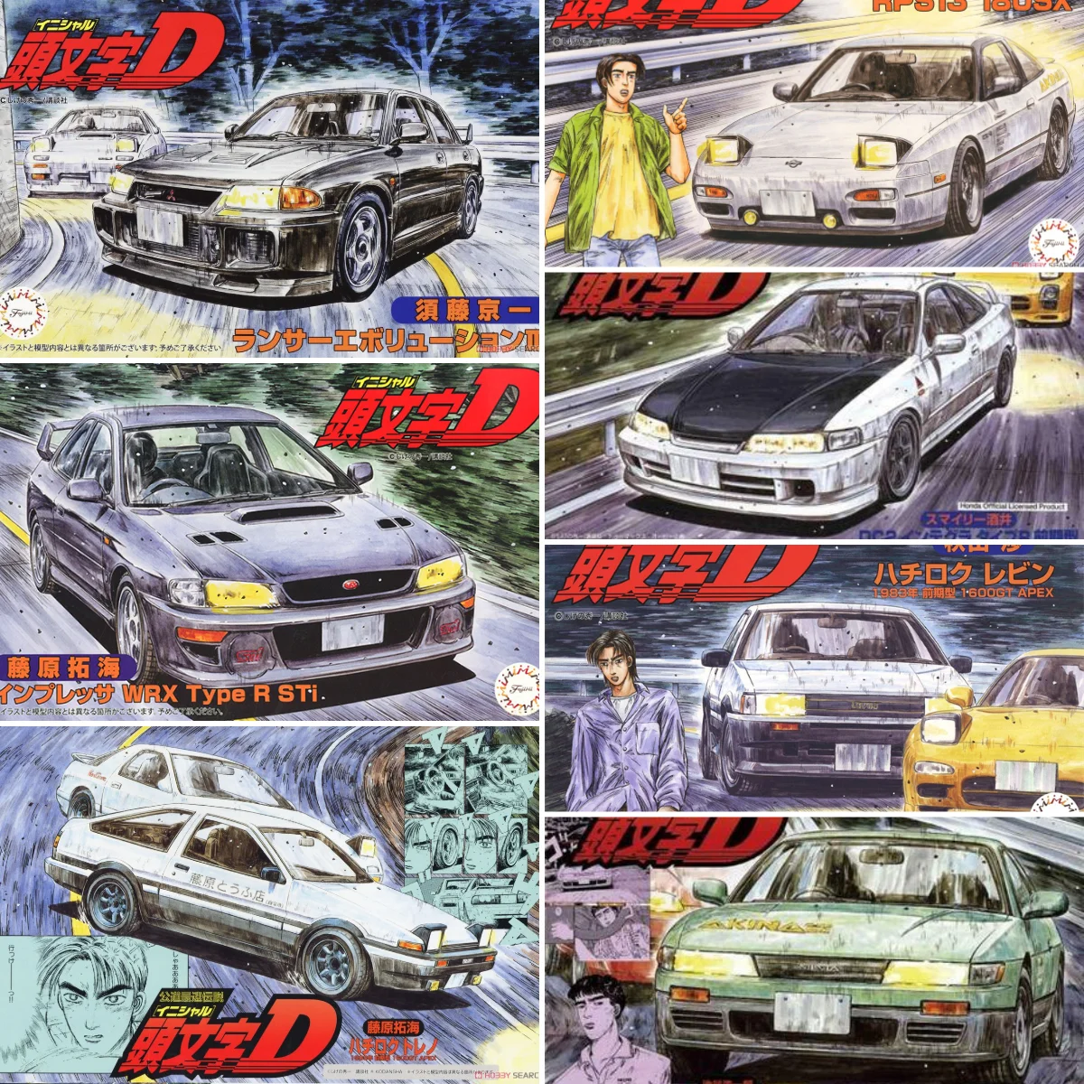 

Набор статических моделей в сборе Fujimi 1:24 Initial D Series AE86 180SX S13 EVO III WRX STI DC2 Typer JDM ограниченный выпуск, игрушки в подарок