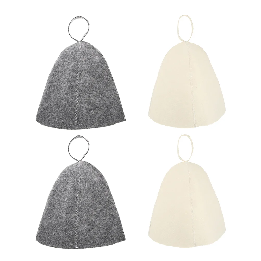 

Sauna Hat Hats Cap Felt Russian Caps Household Spa Wool Hair Bathing Reusable Sunna Comfortable Bathroom Bath Head Women Stylish