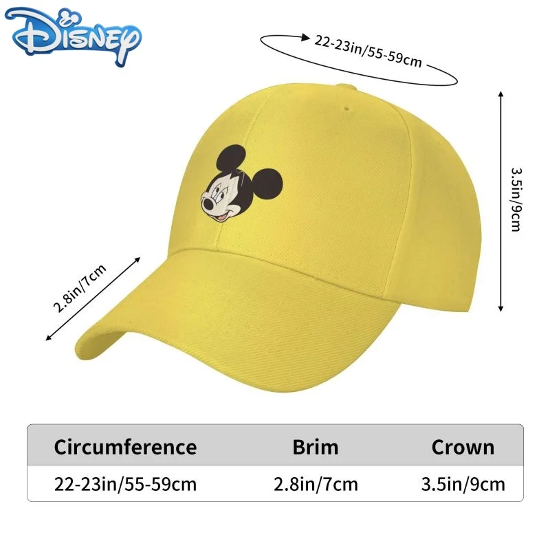

Spring Summer New Disney Cartoon Adult Peaked Cap Fashion Leisure Outdoor Sports Sun Hat Adjustable Hat Suitable for Men Women