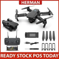 herman dual camera e88 equipped drone with wifi fpv wide angle height keep rc folding dronedrone cameradronesmainan