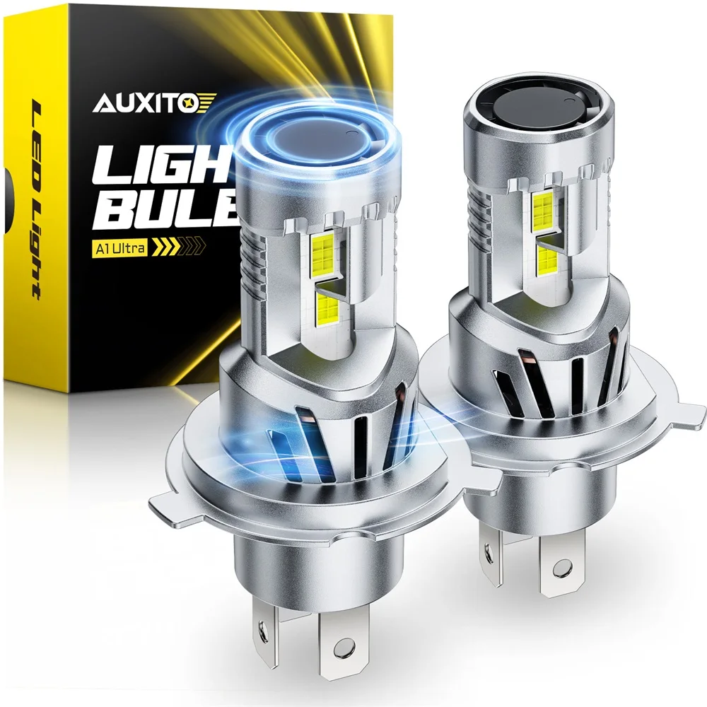 

AUXITO 2 шт. 25000LM Turbo LED H4 9003 Лампы дальнего и ближнего света с двойным вентилятором Автомобильные фары Canbus NO Error 80 Вт Высокая мощность