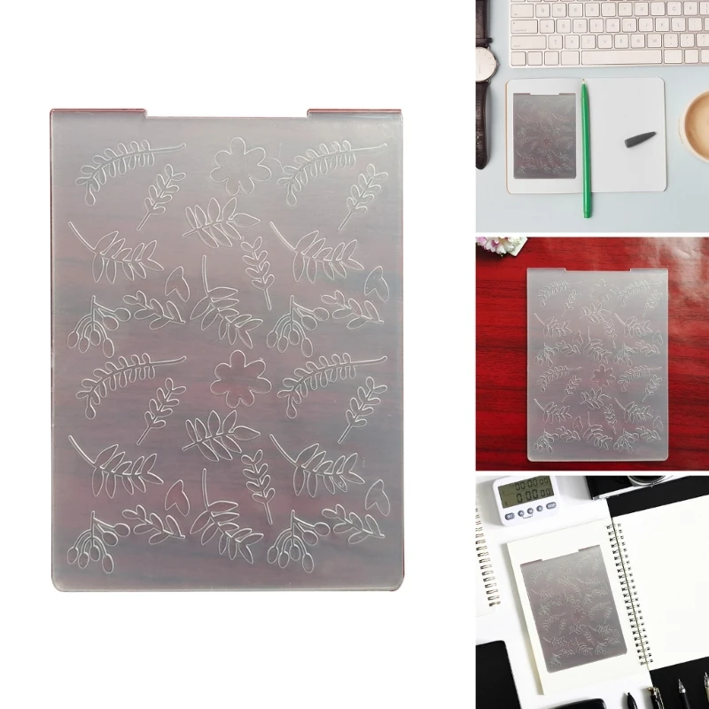 

Plastic Embossing Folders for Card Making DIY Scrapbooking,Tree Leaves Frame Template for Paper Craft Photo Album Dropship