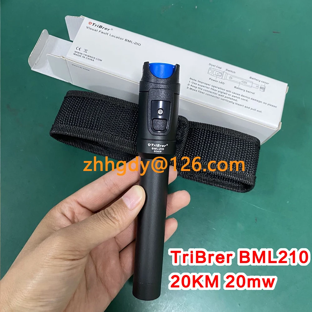 

TriBrer BML210 20KM VFL Fiber Optic Visual Fault Detector Pen 20MW Visual Fault Locator Original Free Shipping