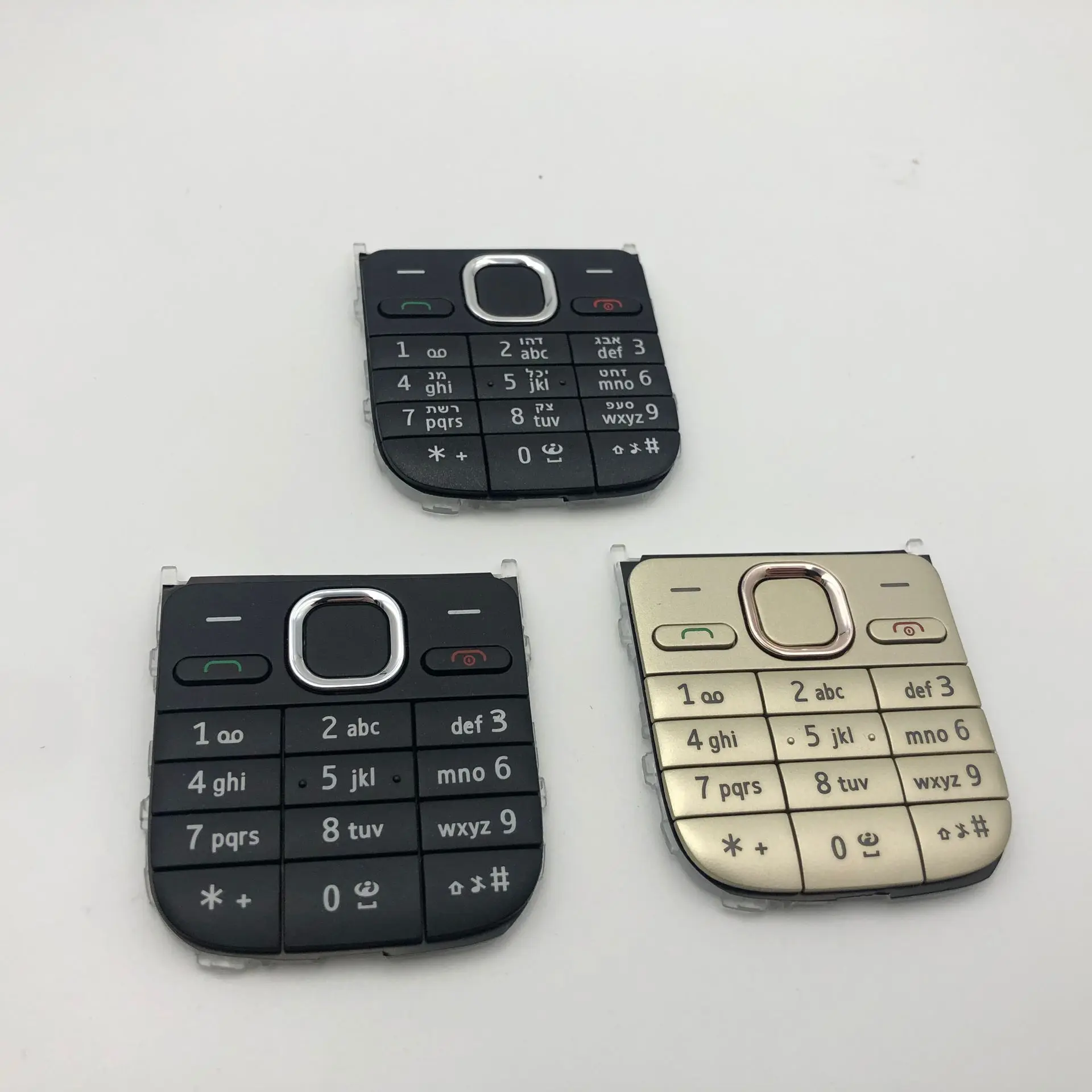 For Nokia C2 C2-01 Mobile Phone Keypad English and Hebrew Ke
