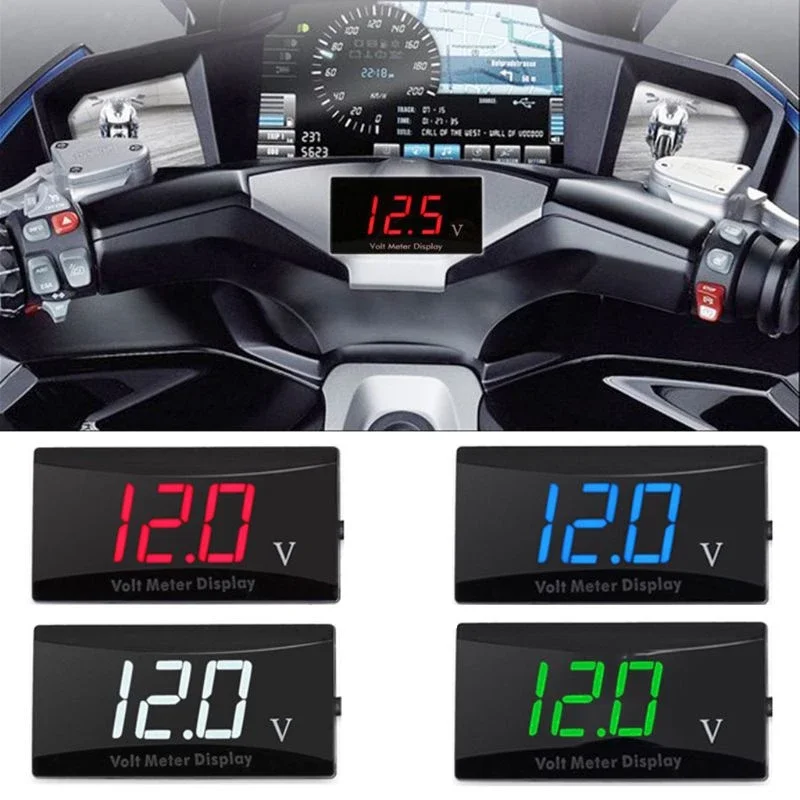 

Цифровой светодиодный дисплей, фотопанель 12 В, подходит для круизных автомобилей, мотоциклов, велосипедов