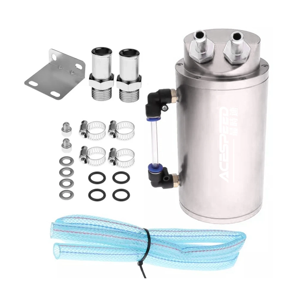 

0,75 л Универсальный резервуар из алюминиевого сплава круглый маслоуловитель БАК для коллектора топливного бака