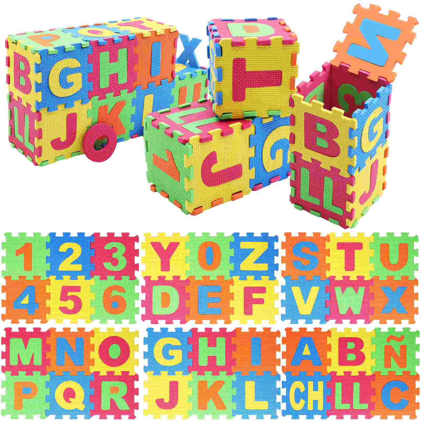 

1 Set Alphabet Puzzle Mat Spanish Alphabet Puzzle Foam Tiles Puzzle Floor Mat Educational Puzzle