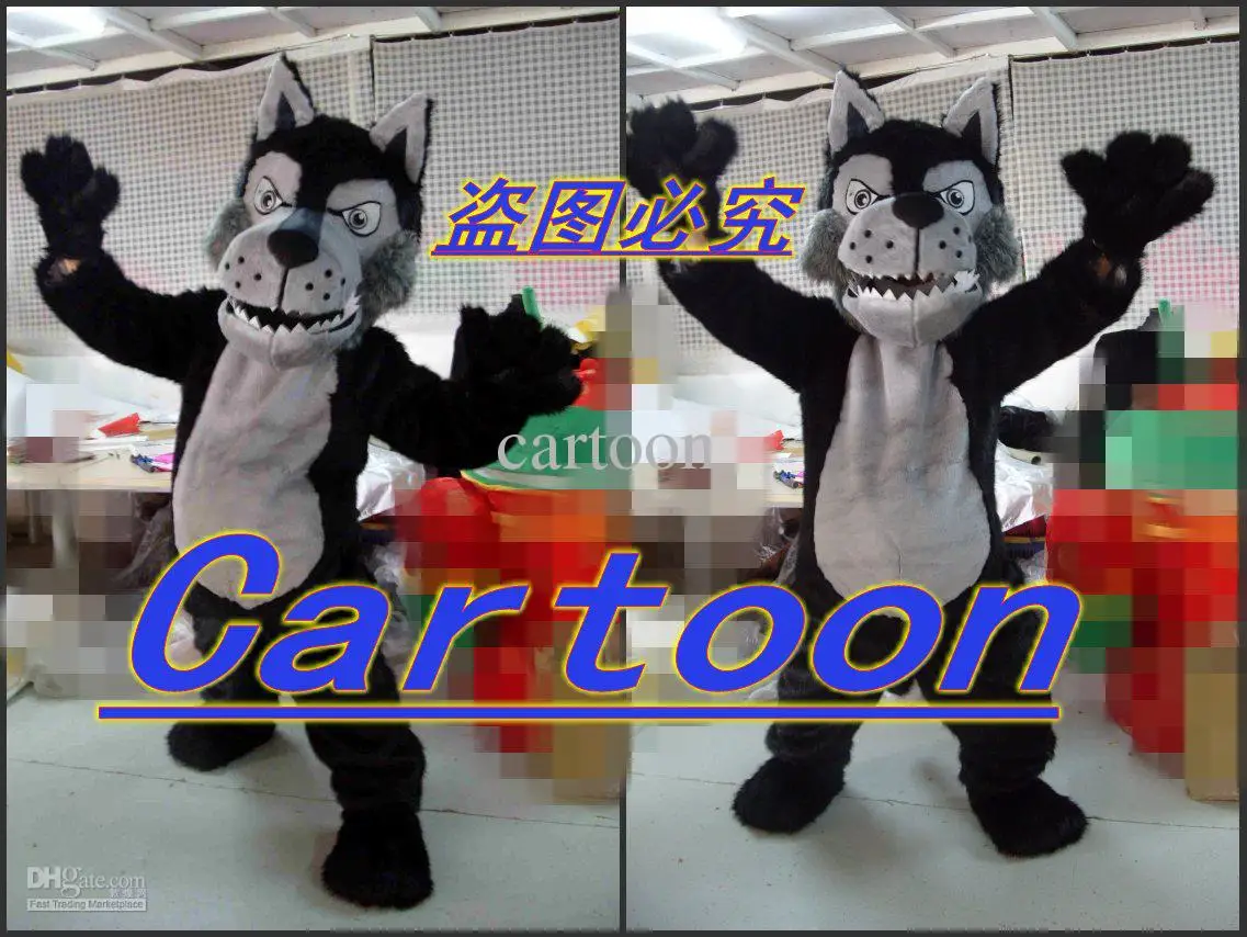 Новый роскошный костюм-талисман в виде волка на Хэллоуин рождественское платье