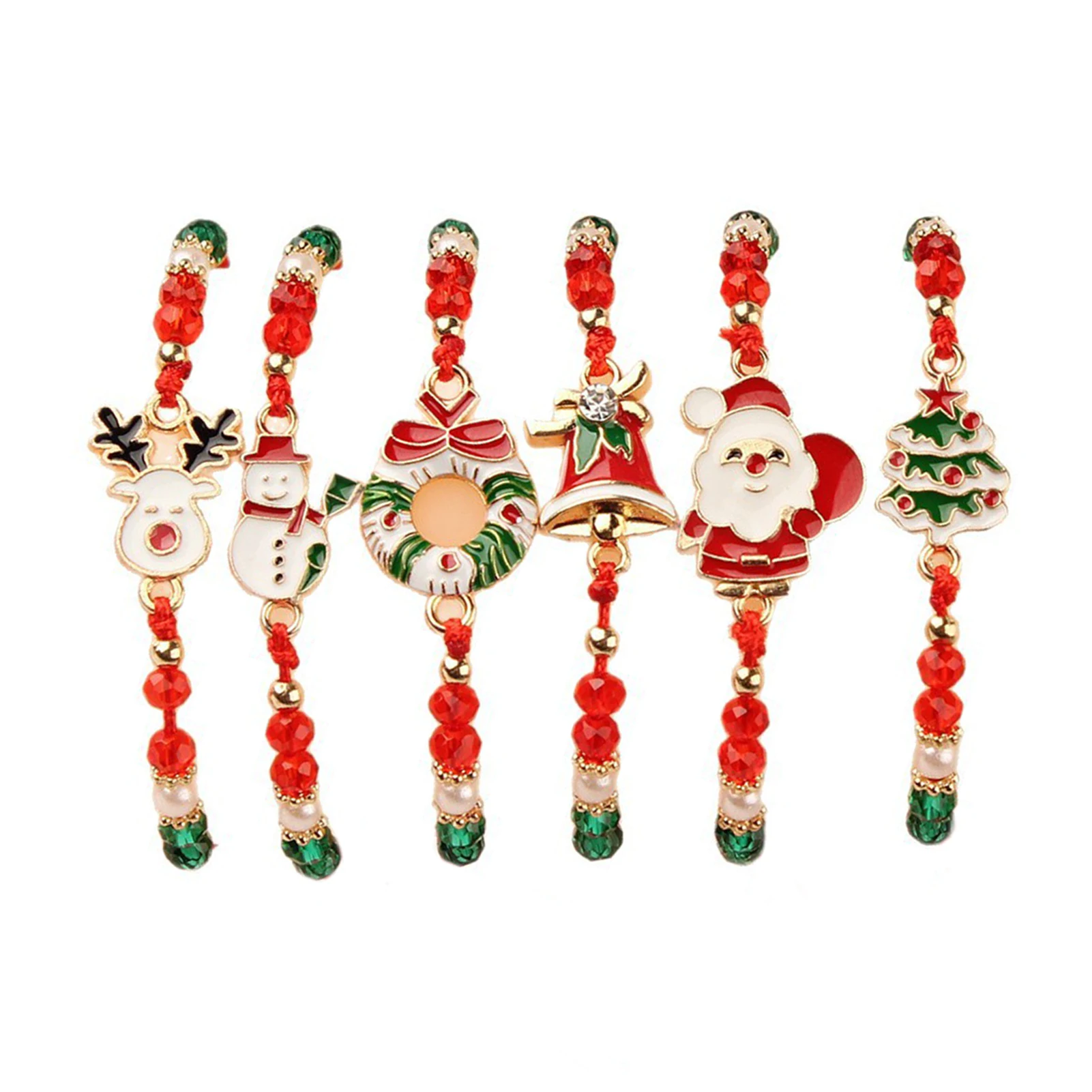 

Рождественские браслеты DKSHETOY, набор из 6 штук