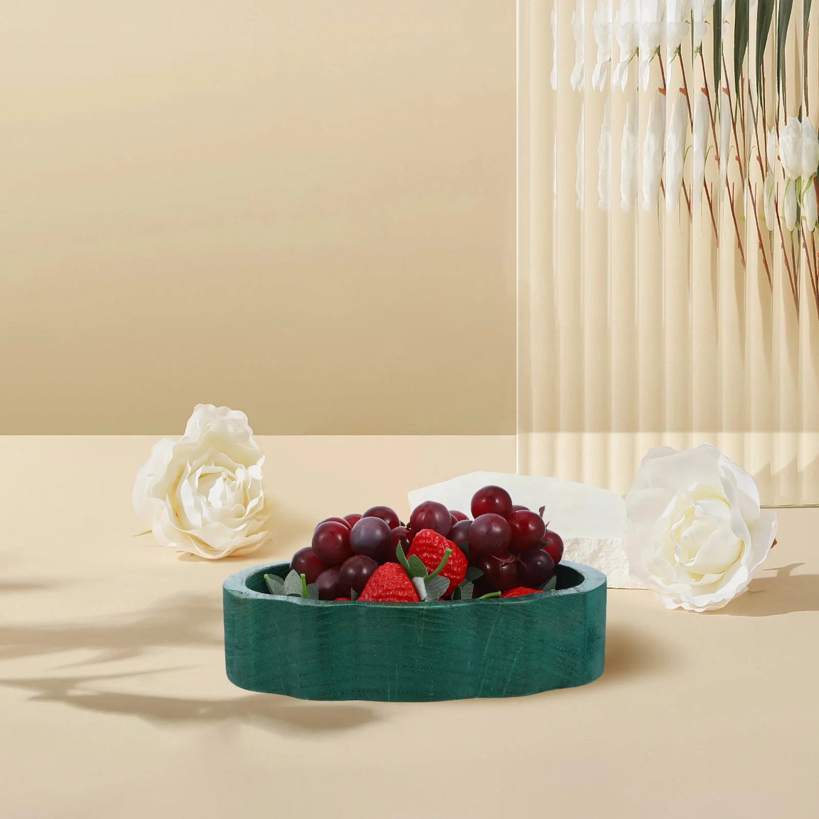 Деревянная миска с тыквой миски поднос для фруктов подносы десертов сервировки