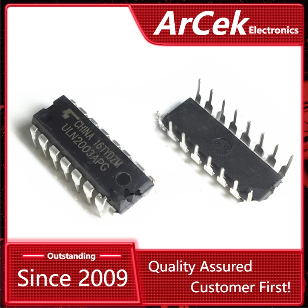 10 шт. ULN2003AN DIP16 ULN2003A DIP-16 ULN2003 ULN2003APG DIP новый и оригинальный IC