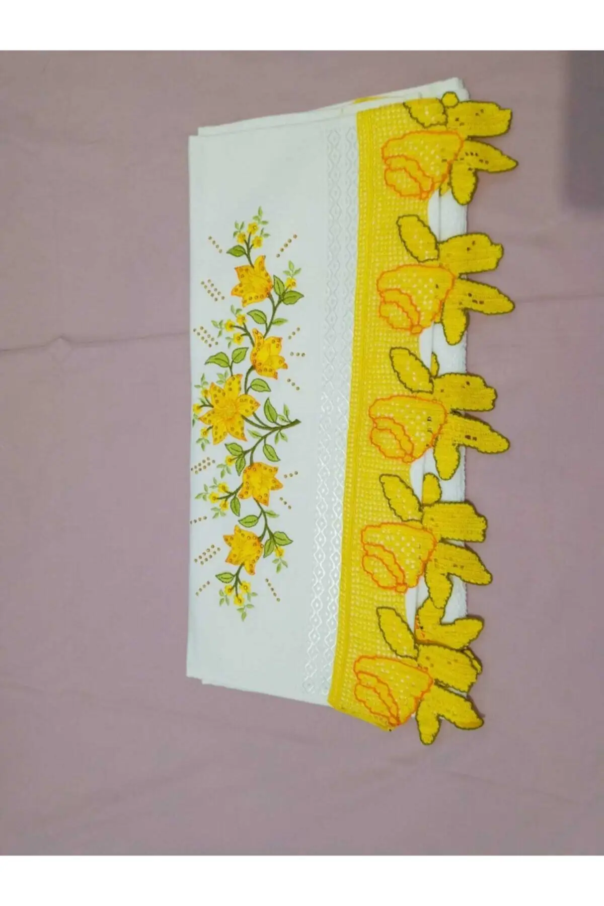 

Hand-Knitted Çizlik Ruched Towel
