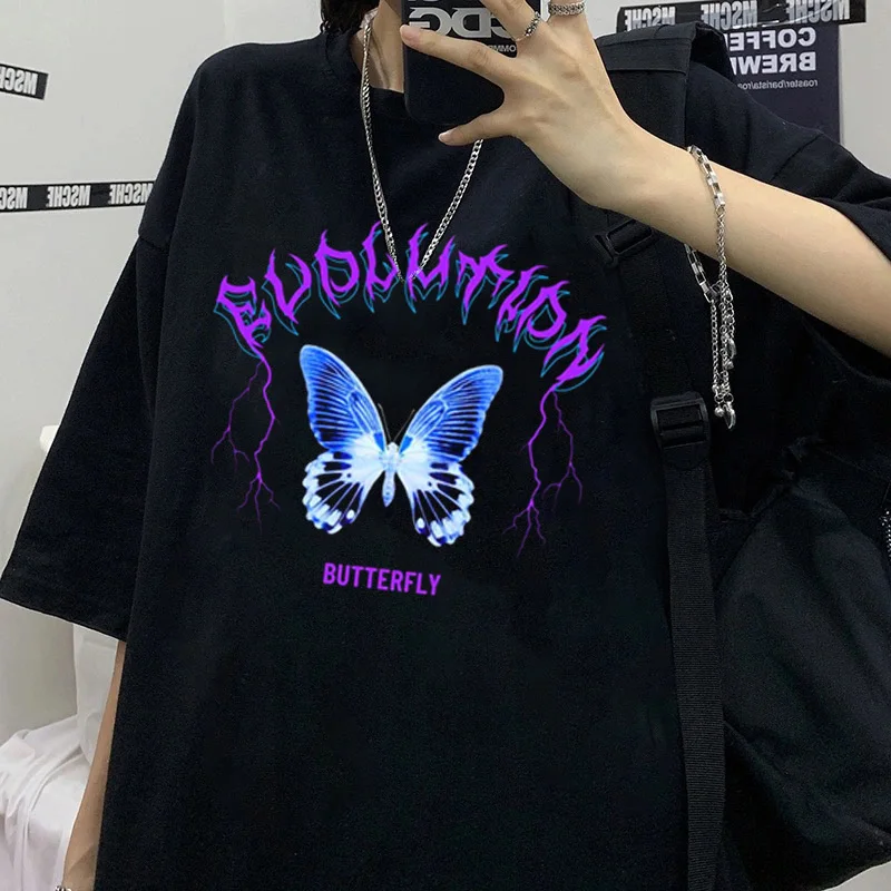 

Women's T Shirt Summer Gothic Furious Cat T-shirt Cat Oversized T-shirt Gothic T-shirt Harajuku Clothing Y2k Tops Funny Print