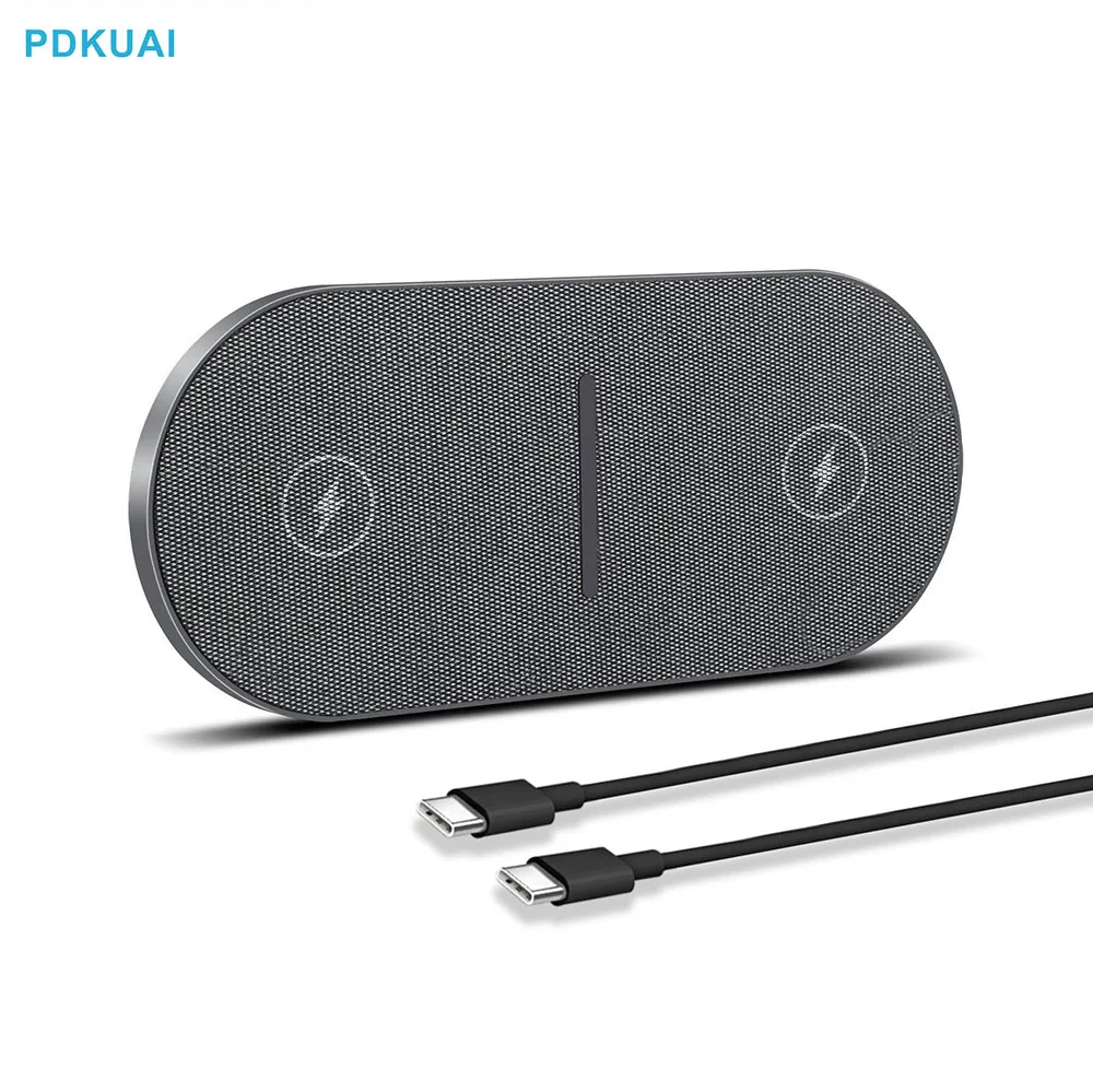

40W 2 in 1 Wireless Charging Pad for iPhone 14 13 12 11 Pro Max XS XR X 8 Airpods Pro 3 Fast Charger Mat Dual 20W Station Stand