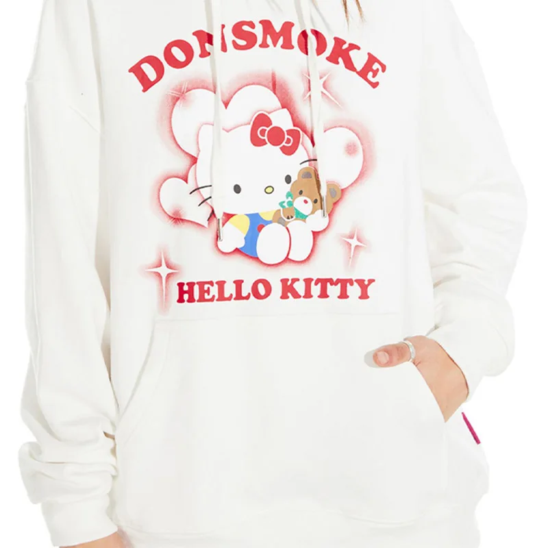 

Cartoon Sanrios Hello Kittys Hoodie Anime Girl Spring Autumn Sweatshirt Leisure Cute Comfortable Hooded Clothes Birthday Gifts