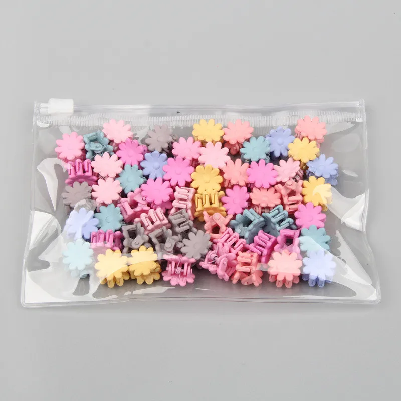 30Pcs/Bag Cute Girls Baby Heart Flower Crown Animals Colorful Hair Claws Sweet Hairpins Hair Clips Kid Baby Hair Accessories images - 6