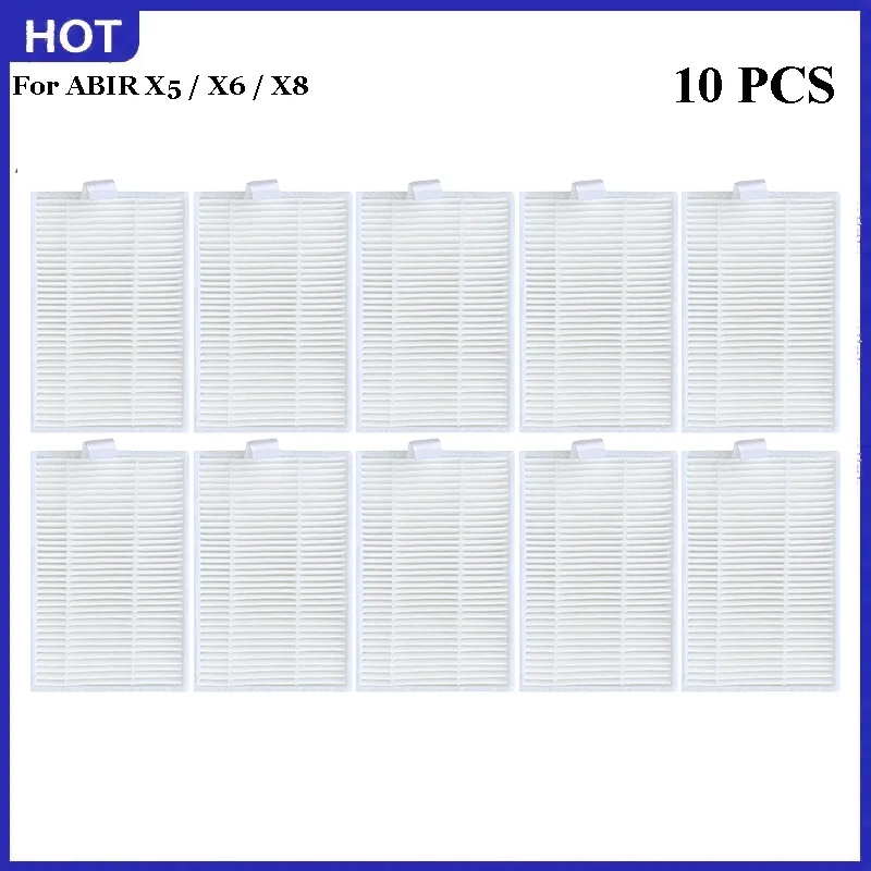 

Аксессуары для робота-пылесоса ABIR X5 X6 Genio Navi N600, запасные части, основная боковая щетка, набор швабр с фильтром Hepa