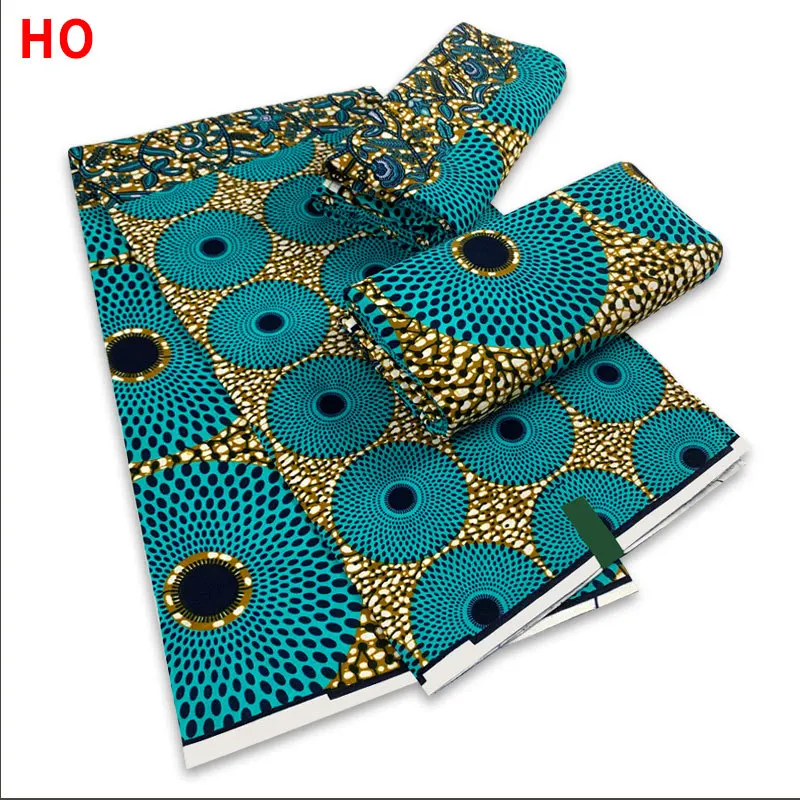 

African Ankara Prints Wax Fabric Patchwork Warp Sewing Dress Craft DIY Accessory Material 100% Cotton Tissu By Meters Pagne Soft