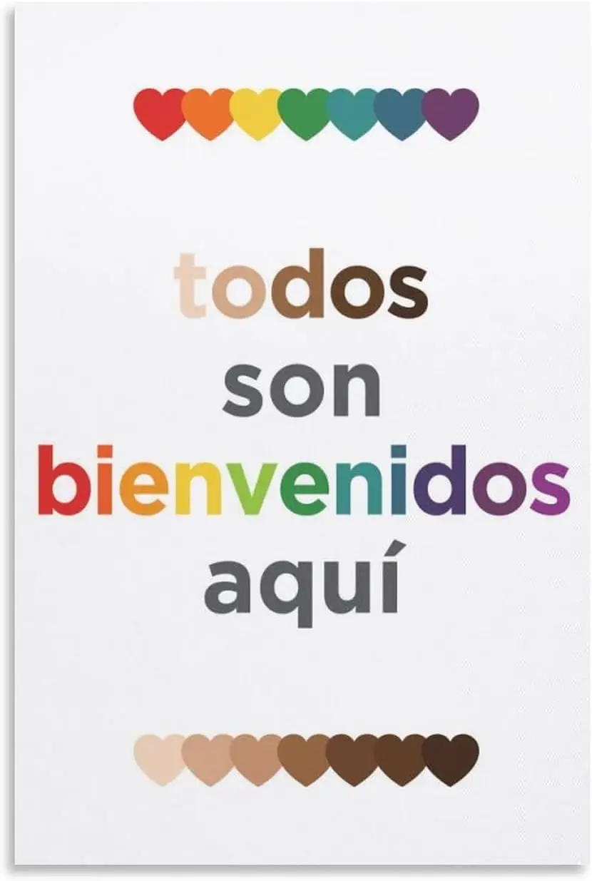 u1 Todos Son Bienvenidos Aqui плакат Все добро пожаловать здесь постер испанского класса