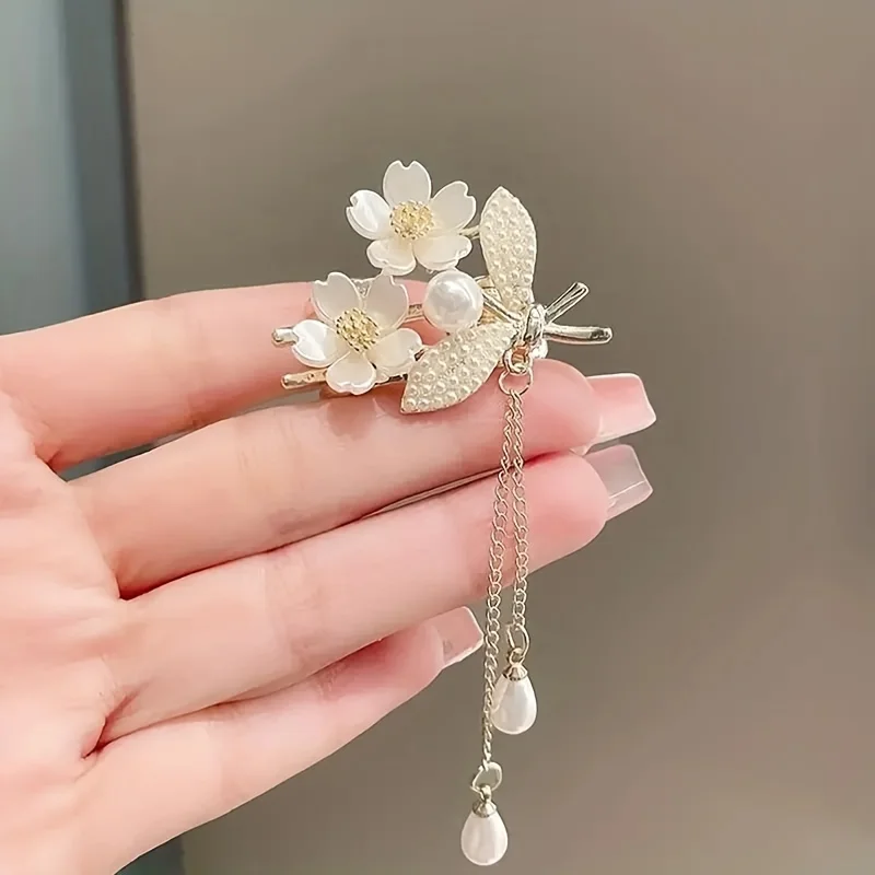 Элегантный Аксессуар Для Волос Convallaria С Искусственным Жемчугом Металлический