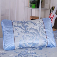 silk pillow case silk protect hair skin flower embroidery pillowcase bedding pillow cases cover 43x73cm