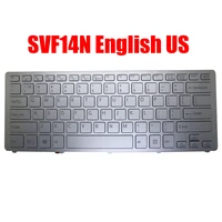 english us laptop keyboard for sony for vaio svf14n series 9z nabbq 501 149264011us aefi2u000203a nsk sk5bq 01 silver backlit
