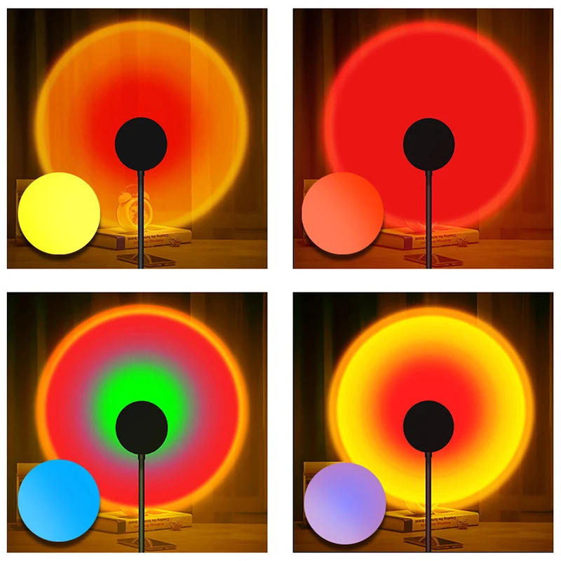 Аниме RGB закат лампа Светодиодная звезда проектор неоновый Ночник декор для