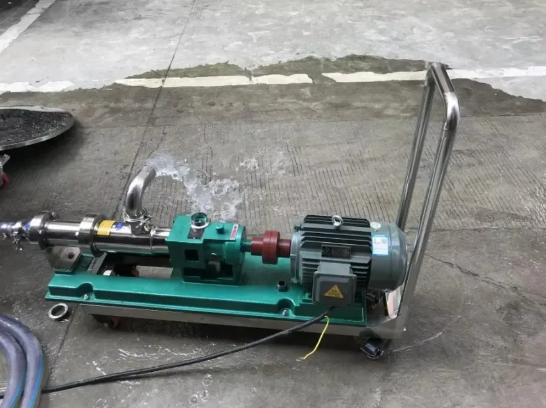 Санитарный двухвинтовой насос с прогрессивной полостью и возможностью