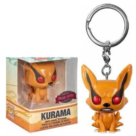Аниме экшн-игрушки Funko Naruto KAKASHI Sasuke Kurama фигурки из аниме Шесть дорожек 4 см Брелок -