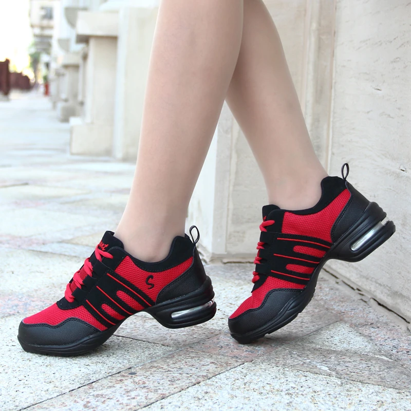 SENAGE High Quality Sports Feature Soft Outsole Breath Dance Shoes Sneakers for Woman Practice Shoes Modern Dance Jazz Shoes