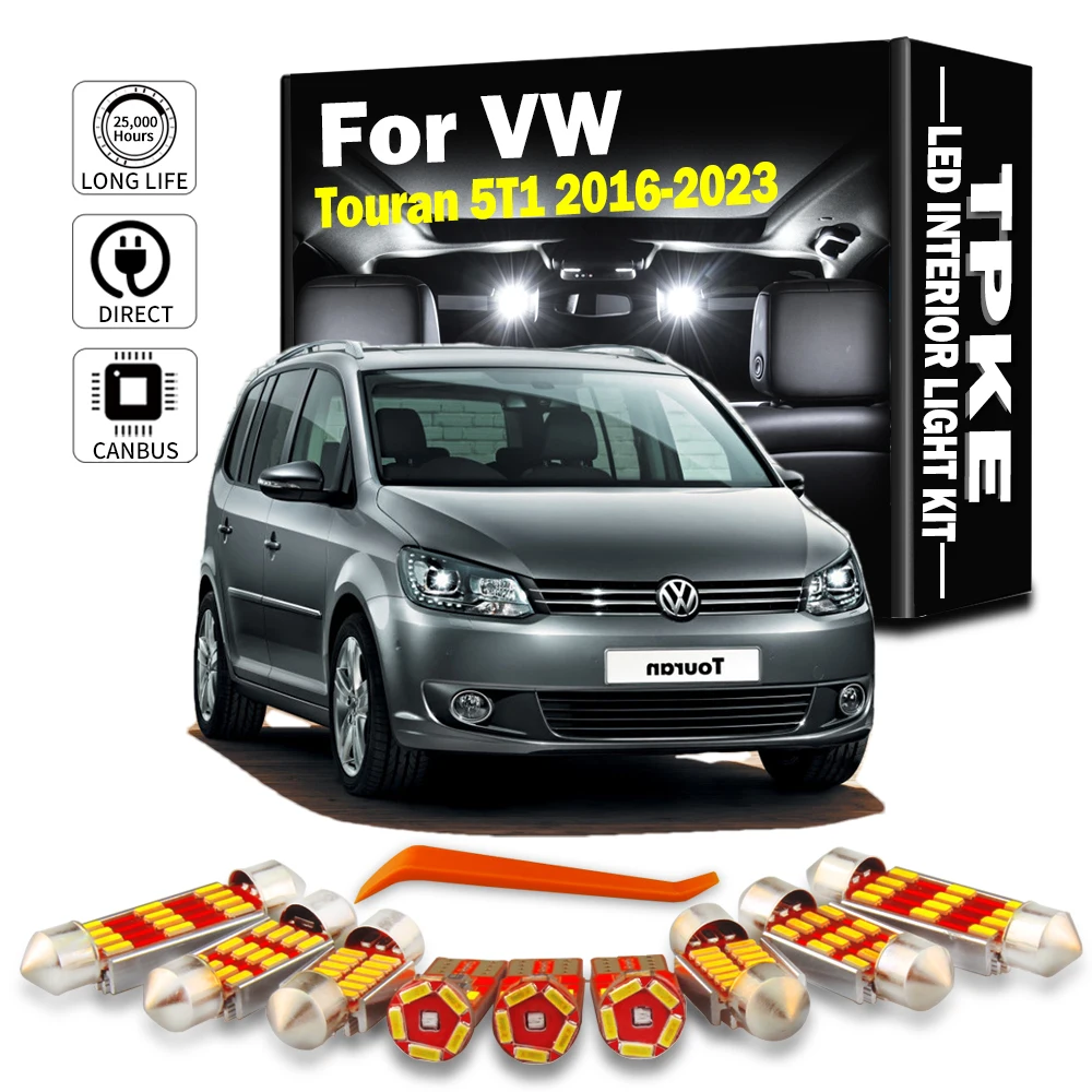 13 шт. для VW Volkswagen Touran 5T 5T1 2016 -2018 2019 2020 2021 2022 автомобильный фотоэлемент интерьер Canbus