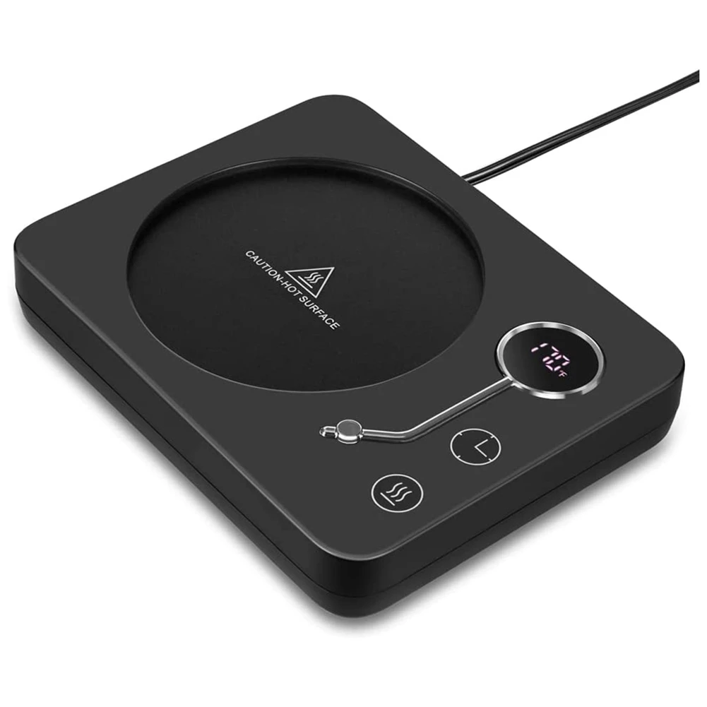

Mug Warmer Coffee Warmer for Desk: 3 Temp Settings Auto ON/Off Coffee Cup Warmer with 12 Hours Timer Black EU Plug