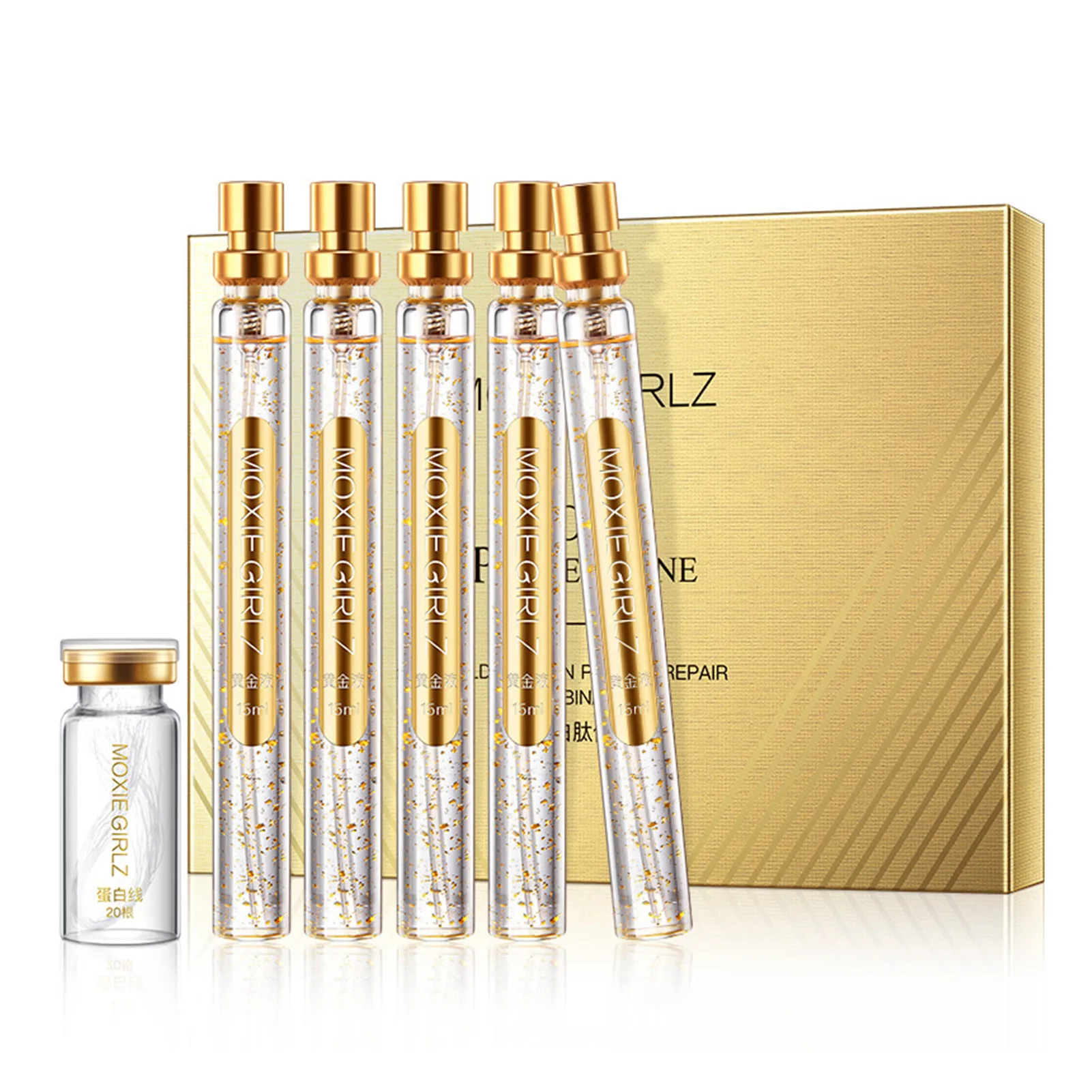 

Набор для подтяжки протеиновых нитей Instalift, набор эссенций для подтяжки, растворимая протеиновая нить и золотая эссенция, комбинация микрон...