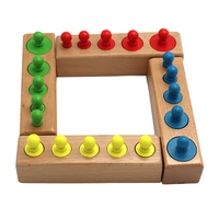comitok board game wooden montessori early educational cylinder socket toys practice senses toys for childern