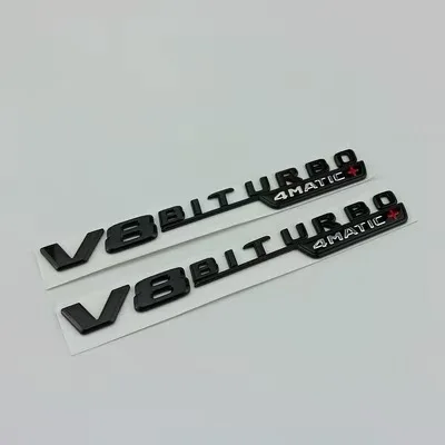 

2 шт. боковая наклейка на крыло автомобиля, эмблема, логотип лезвия, накладка для Mercedes Benz AMG V8 C200 C300 E300 E400 W213 C-Class W205 AMG