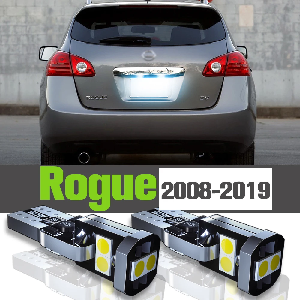 

2x LED License Plate Light Accessories Lamp For Nissan Rogue 2008-2019 2009 2010 2011 2012 2013 2014 2015 2016 2017 2018
