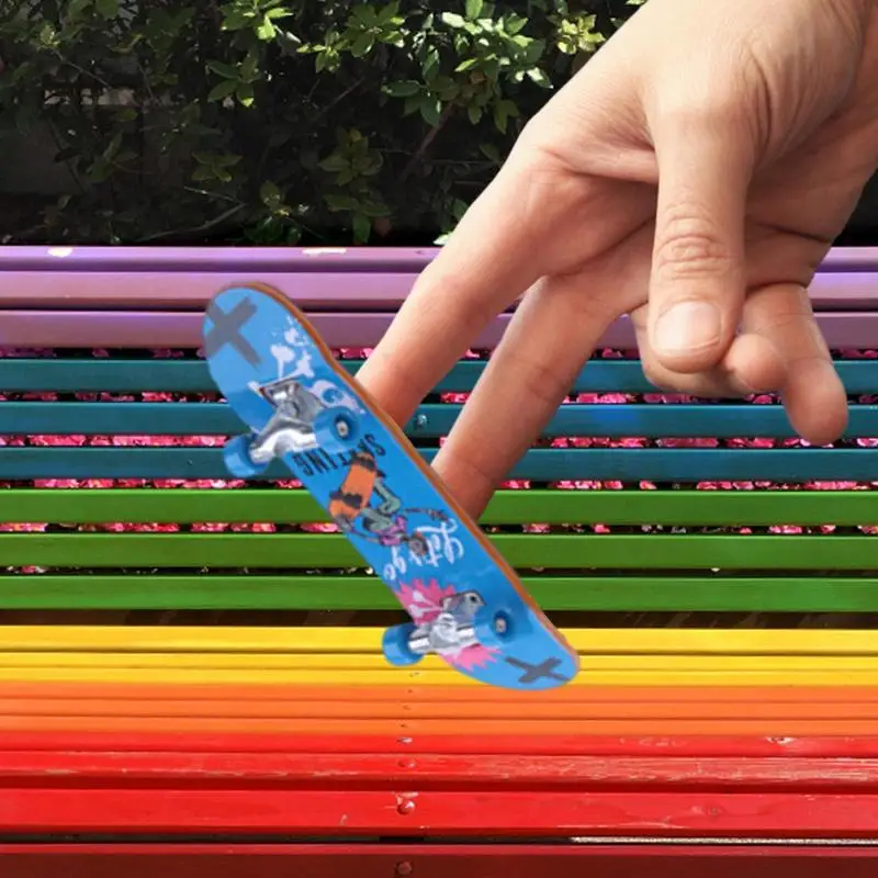 Скейтборд Профессиональный из сплава мини-скейтборд с принтом пальцев 2 шт.