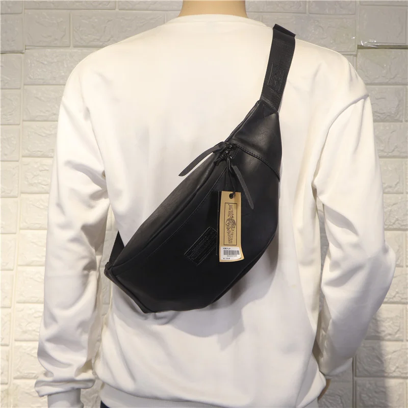 

How2play new men's breast bag chaomen's Dumpling waist bag fashion personalized Single Shoulder Messenger small backpack women's