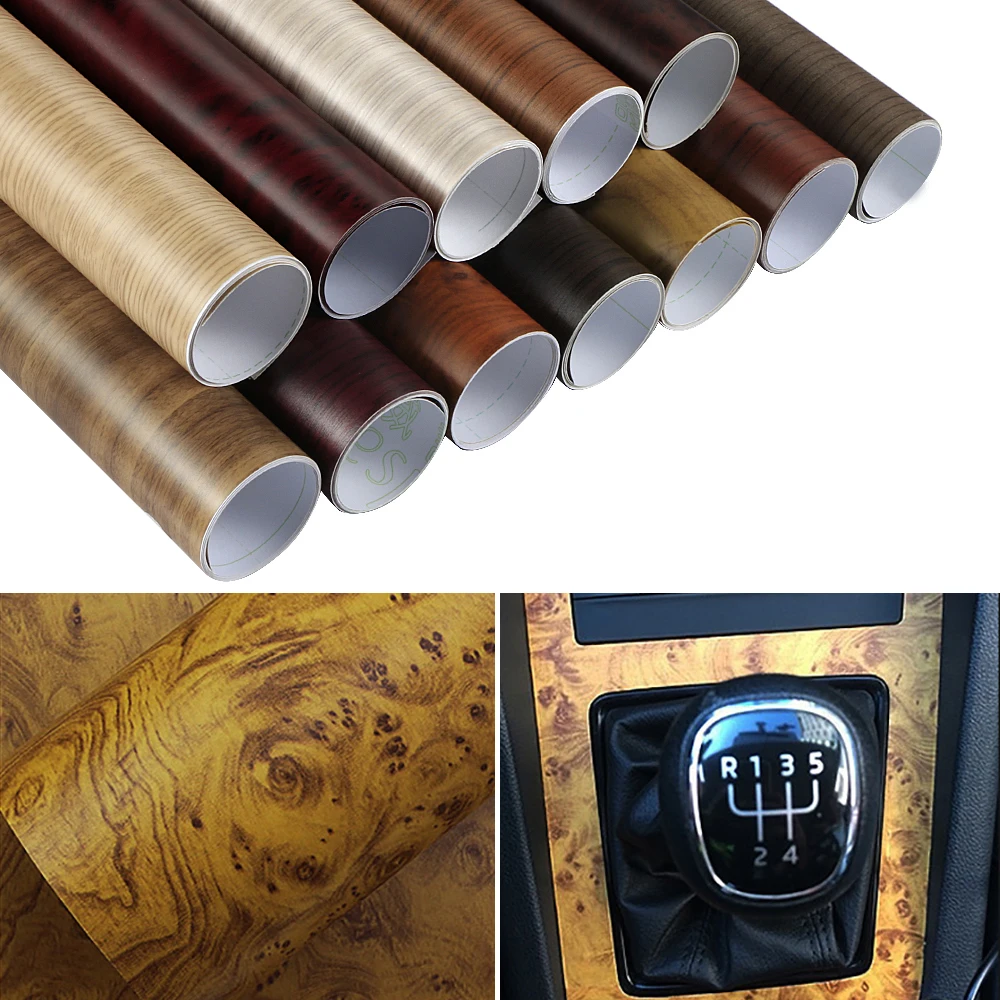 Самоклеящиеся виниловые пленки с текстурой под дерево 30/10*100 см декоративные