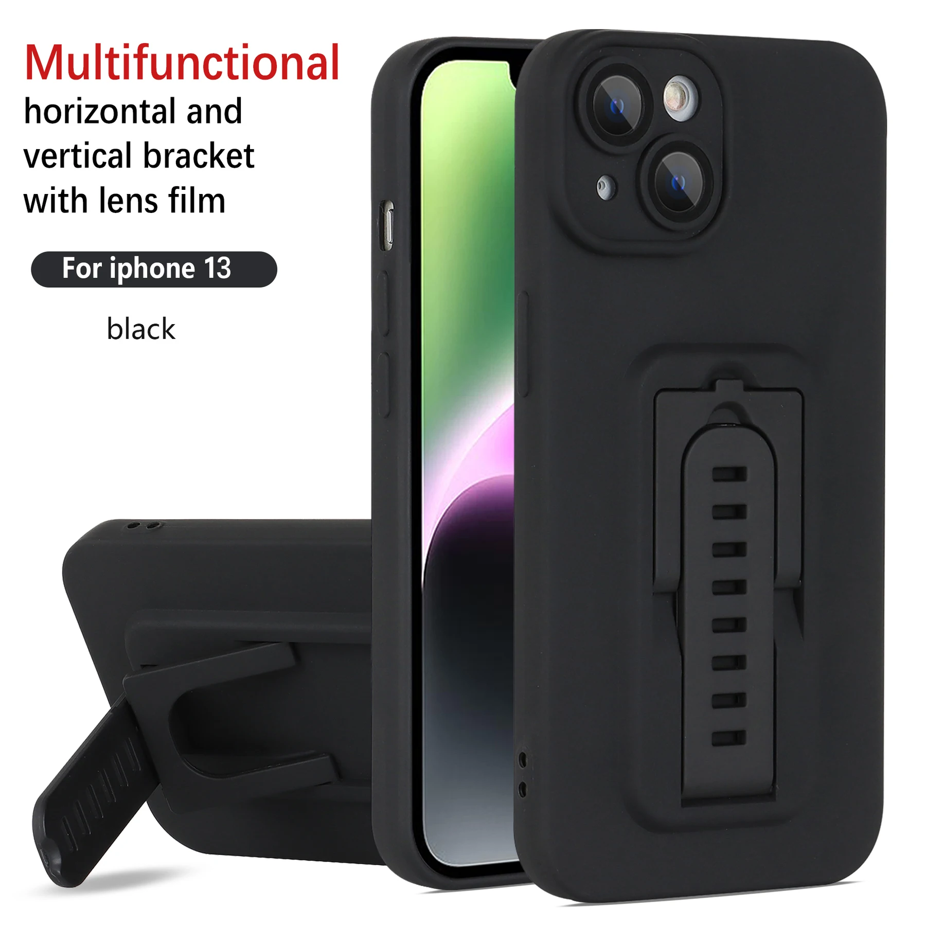 

Armor Shockproof Magnetic Ring Stand Holder Case For IPhone 13 12 11 14 Pro Max XS X 12 13 7 8 Plus Back Cover Camera Lens Film