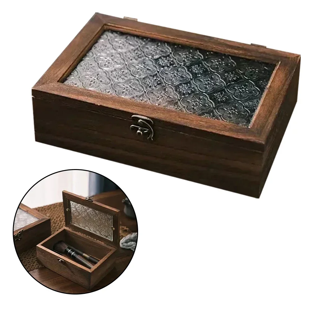 1 шт. скандинавский ретро твердая древесина бегония цветок стекло настольная