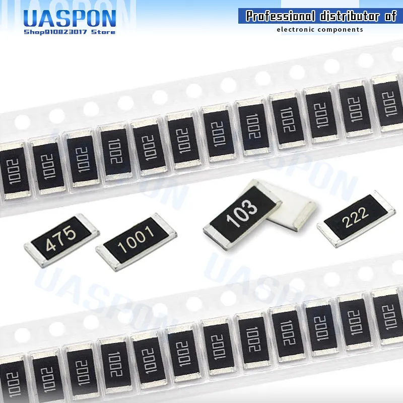 

50Pcs 2512 SMD chip fixed resistor 1W 0.1R 0.01R 0.05R 0.001R 0.005R 0.33R 0.5R 1R 0R 10R 100R 1K 2W 0.01 0.1 0.33 0.05 1 0 ohm