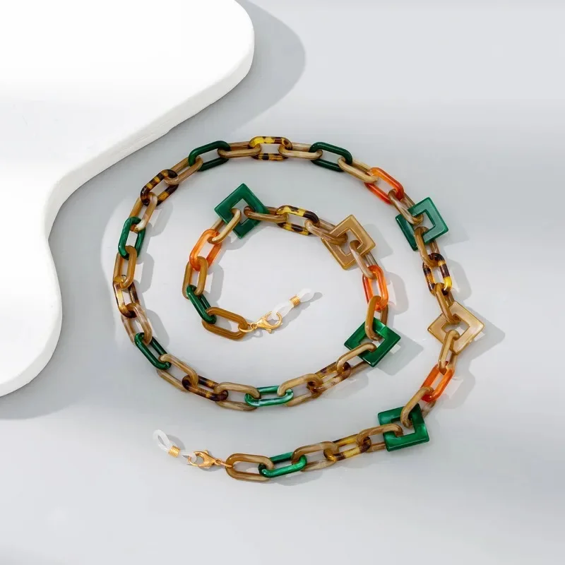 Лидер продаж разноцветная акриловая веревка на шею цепочка для солнцезащитных