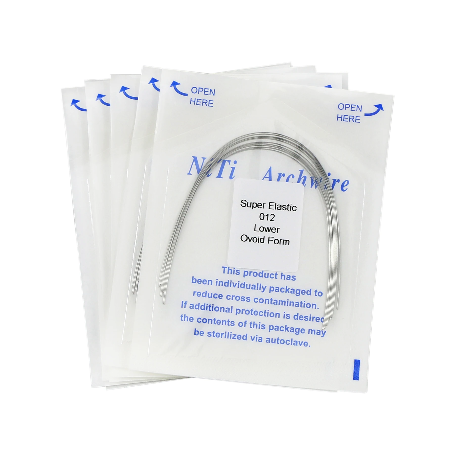 

100pcs/10pack Orthodontic Dental Super Elastic Oval Form Niti Round/Rectangular Arch Wires Dental Niti Arch Wire Dentist Product