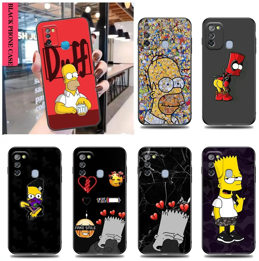 

Anime Cool The S-Simpsons Cover Case For TECNO S5 SMART SPARK 5 6 7 GO AIR ZERO HOT 8 X 20 CAMON 16 19 POVA 2 4 NEO2 PRO 5G Case